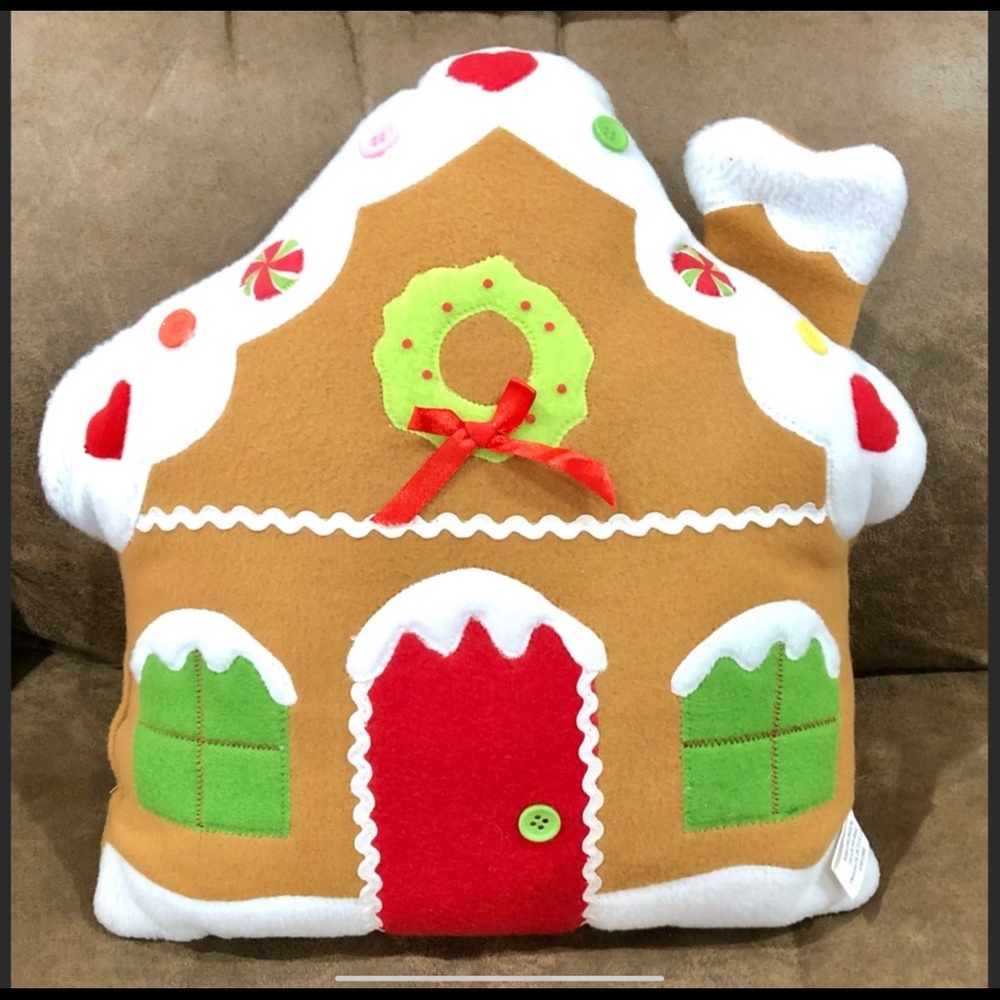 Gingerbread House Pillow